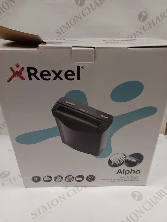 REXEL ALPHA RIBBON CUT PAPER SHREDDER 