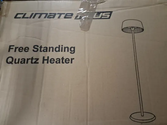 BOXED CLIMATE PLUS FREE STANDING QUARTZ HEATER