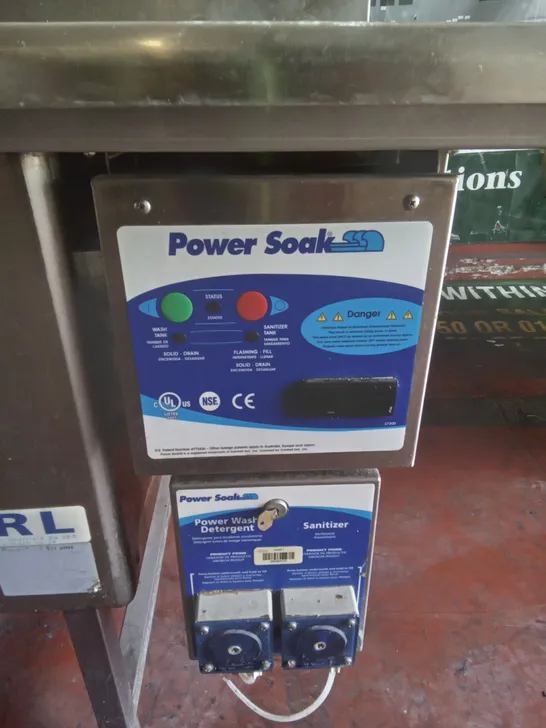 COMMERCIAL POWER SOAK WASH STATION 