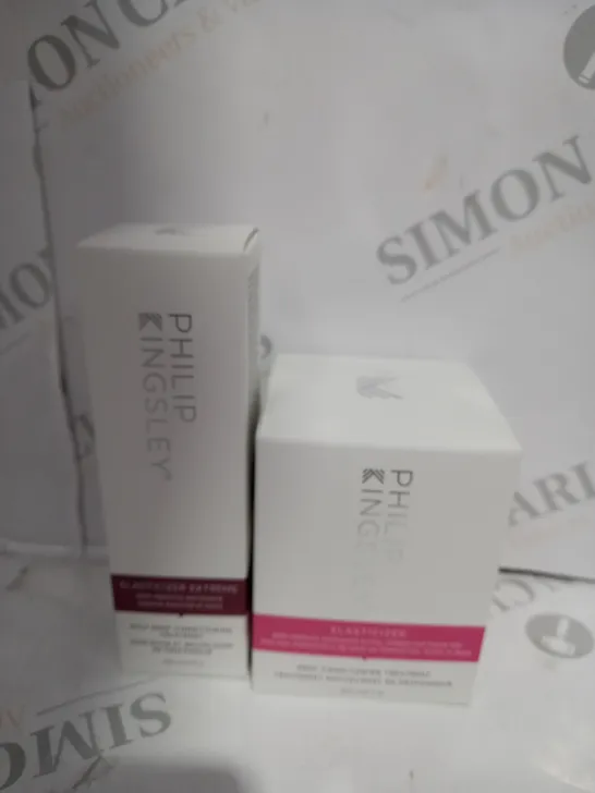 BOXED SET OF 2 PHILIPS KINGSLEY ELASTICIZER DEEP CONDITIONER & ELASTICIZER EXTREME