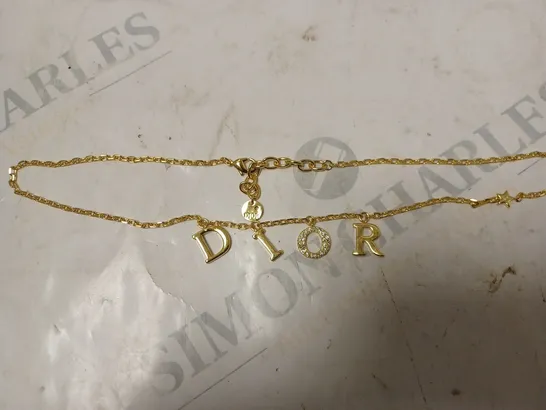 BOZED DIOR GOLD NECKLACE