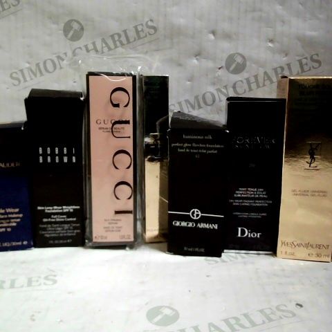 LOT OF 8 DESIGNER MAKE-UP ITEMS, TO INCLUDE GUCCI, YVES SAINT LAURENT, DIOR, ETC