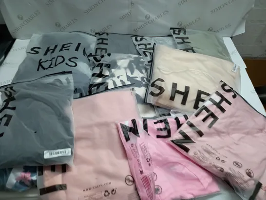 LARGE QUANTITY OF ASSORTED BAGGED SHEIN CLOTHING ITEMS 