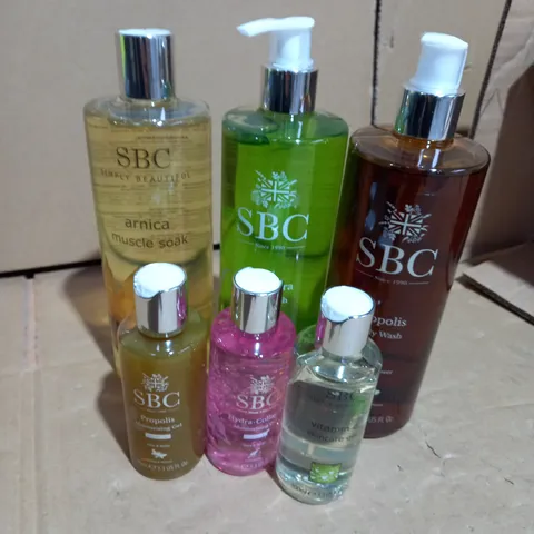 SBC BATH AND BODY BUNDLE 6 ITEMS 