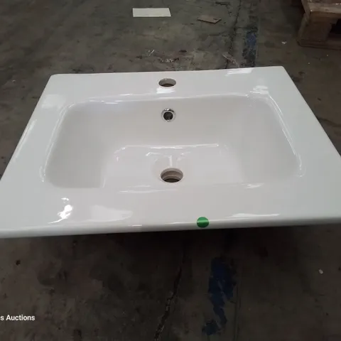 BOXED CANELLI CERAMIC SINGKE TAP VANITY BASIN WHITE 500 × 400mm