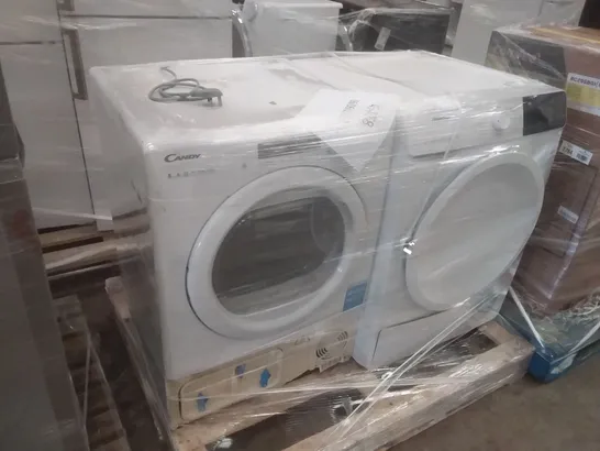 HOOVER HLEV9DGB FREESTANDING VENTED TUMBLE DRYER AND HISENSE DCGE801 60CM FREESTANDING DRYER