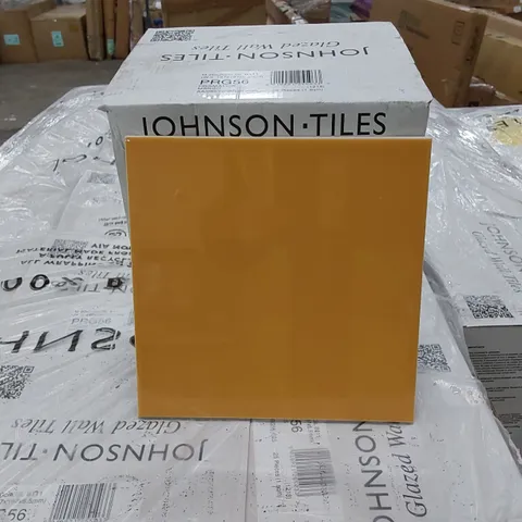 PALLET TO CONTAIN APPROX 96 X PACKS OF JOHNSON TILES PRISMATICS MANGO GLAZED WALL TILES - 25 TILES PER PACK // TILE SIZE: 197 X 197 X 6.5mm
