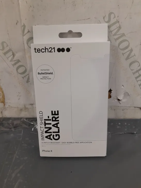 APPROXIMATELY 100 TECH21 IMPACT SHIELD WITH ANTI-GLARE FOR IPHONE X   - COLLECTION ONLY