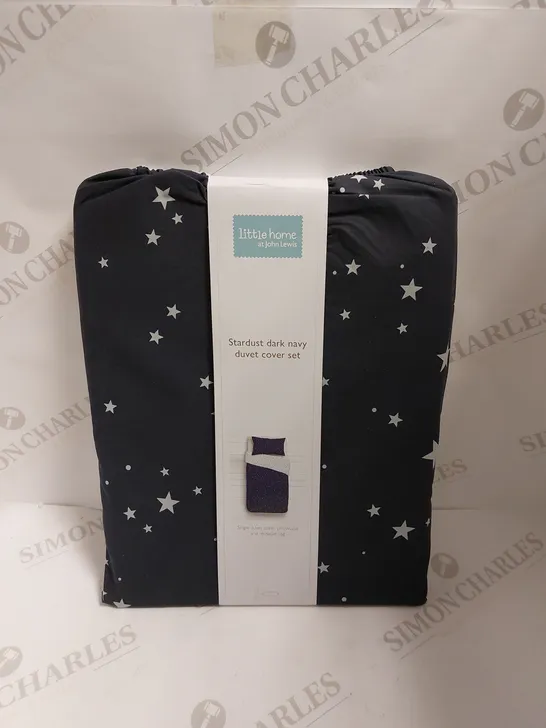 JOHN LEWIS LITTLE HOME STARDUST DARK NAVY DUVET COVER SET 