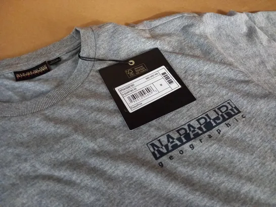 NAPAPIJRI GREY T-SHIRT - M