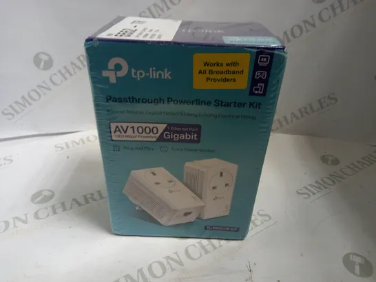 SEALED TP-LINK PASSTHROUGH POWERLINE STARTER KIT