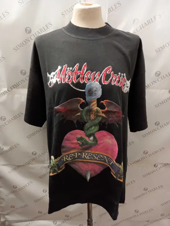 REPRESENT MOTLEY CRUE WITHOUT YOU T-SHIRT SIZE M