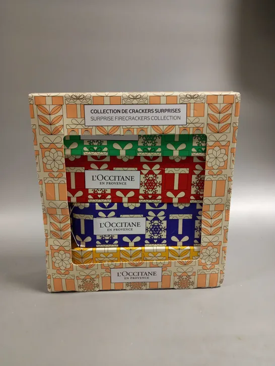 BOXED L'OCCITANE SURPRISE FIRECRACKERS COLLECTION  RRP £22.5