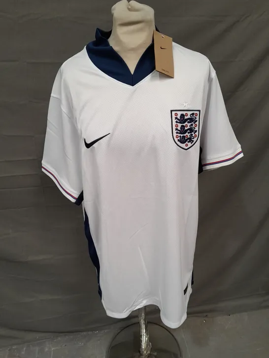 NIKE FOOTBALL ENGLAND JERSEY IN WHITE/BLUE SIZE XL