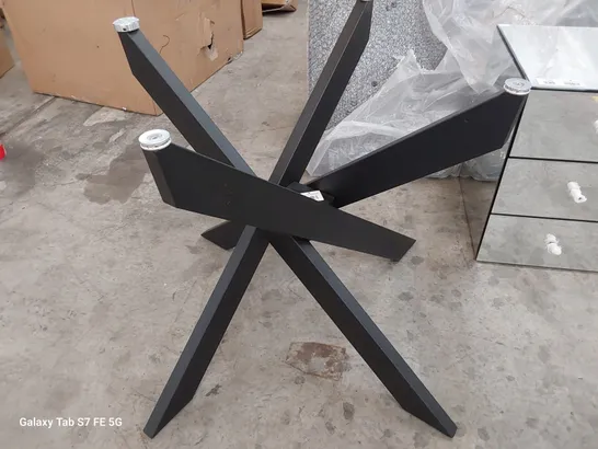 DESIGNER BLACK METAL STAR TABLE BASE