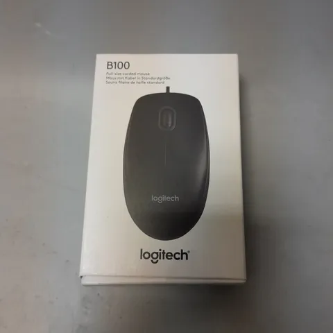 BOXED LOGITECH B100 BLACK WIRELESS MOUSE 