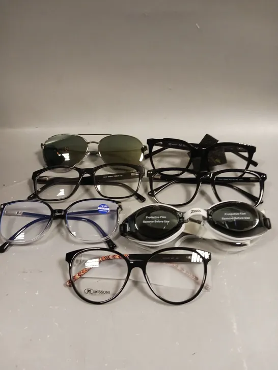 APPROXIMATELY 20 ASSORTED GLASSES/SUNGLASSES IN VARIOUS DESIGNS 