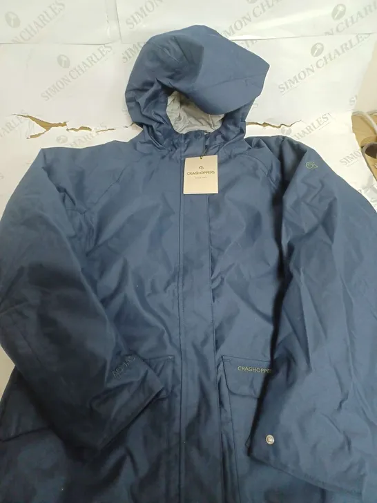 CRAGHOPPERS NAVY CAITHNESS JACKET - UK 12 