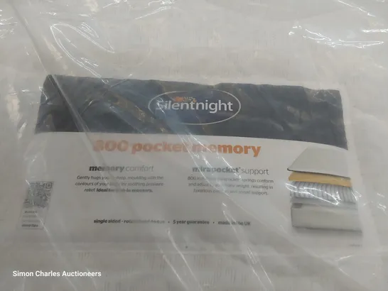 BAGGED 4'6" DOUBLE SILENTNIGHT 800 POCKET MEMORY MATTRESS 