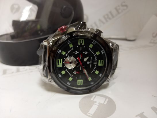 STOCKWELL CHRONOGRAPH STYLE RUBBER STRAP SPORTS WRISTWATCH  RRP £550