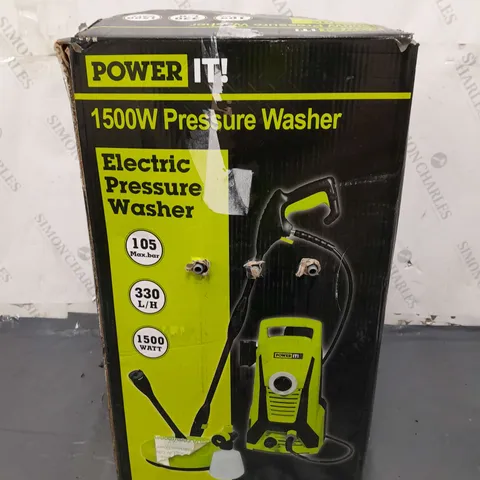 POWER IT 1500W PRESSURE WASHER 