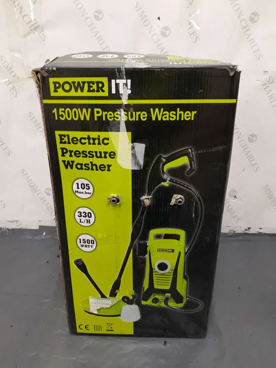 POWER IT 1500W PRESSURE WASHER 