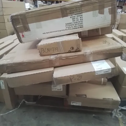 PALLET OF ASSORTED BOXED FURNITURE PARTS