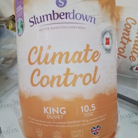 BAGGED AND SEALED 10.5 TOG CLIMATE CONTROL KING DUVET