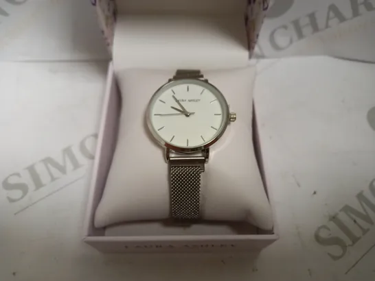 LAURA ASHLEY SILVER EFFECT WATCH - TYPE UNSPECIFIED