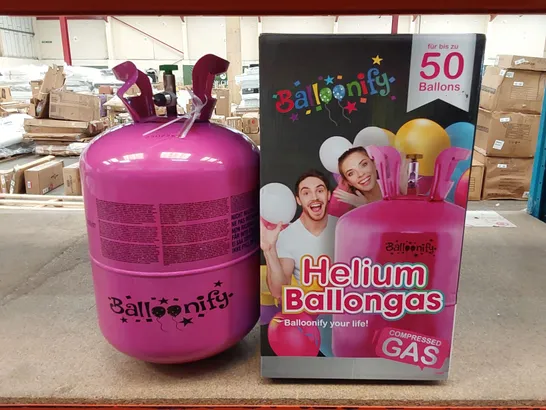 BRAND NEW BOXED BALLONIFY HELIUM COMPRESSED GAS TANK FOR APPROXIMATELY 50 BALLOONS (1 BOX)