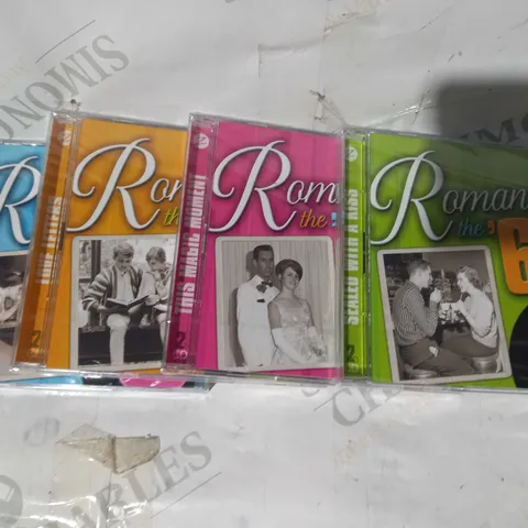 LOT OF APPROXIMATELY 250 BRAND NEW ROMANCING THE '60S 4 MUSIC CD SETS