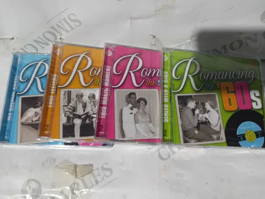 LOT OF APPROXIMATELY 250 BRAND NEW ROMANCING THE '60S 4 MUSIC CD SETS