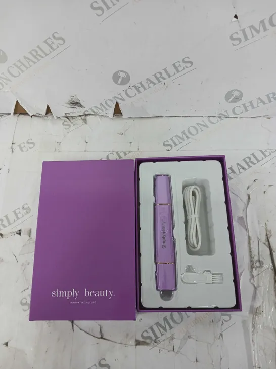 BOXED BEAUTY 2 IN 1 SUPER SMOOTH FACE & BROWS HAIR REMOVER, PURPLE