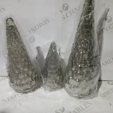 ALISON CORK SET OF MERCURY GLASS TREES