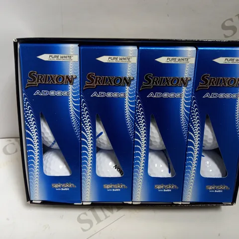 BOX OF 12 SRIXON AD333 GOLF BALLS