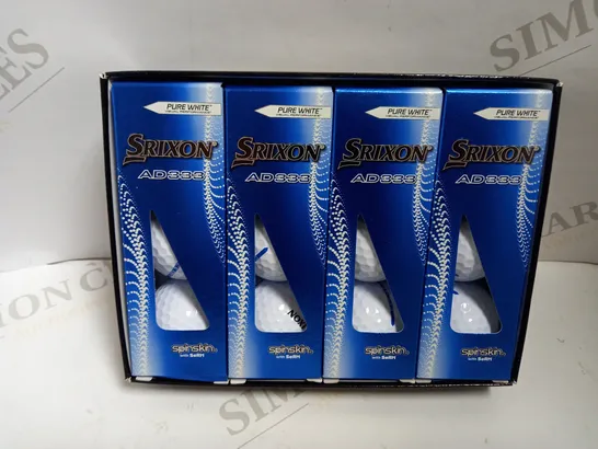 BOX OF 12 SRIXON AD333 GOLF BALLS