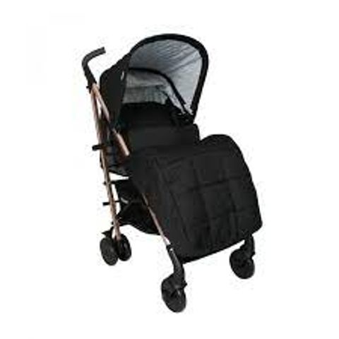 MY BABIIE BILLIE FAIERS MB51 ROSE GOLD BLACK AND GREY  QUILTED STROLLER
