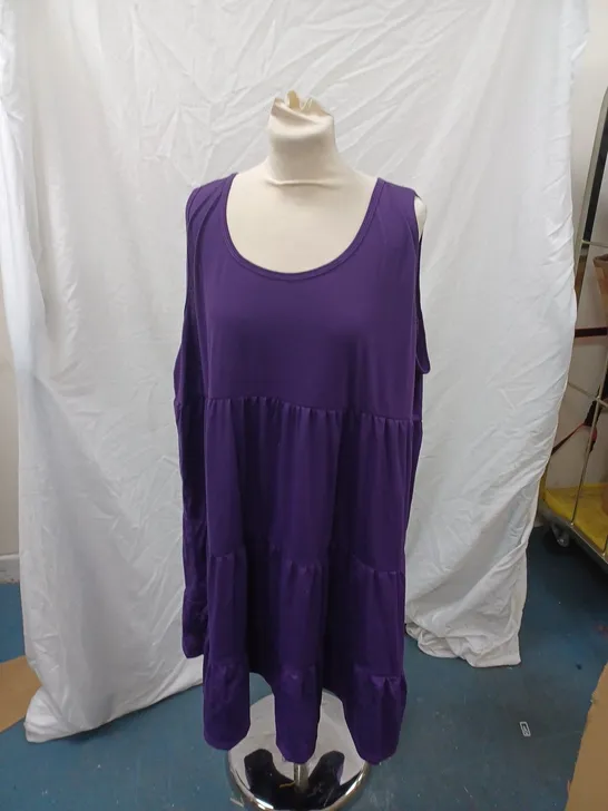 PURPLE SLEEVELESS DRESS SIZE 2XL