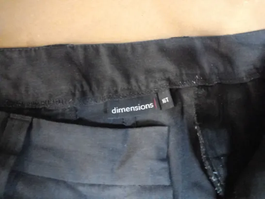 DIMENSIONS BLACK `MCDONALDS` TROUSER - SIZE 16T