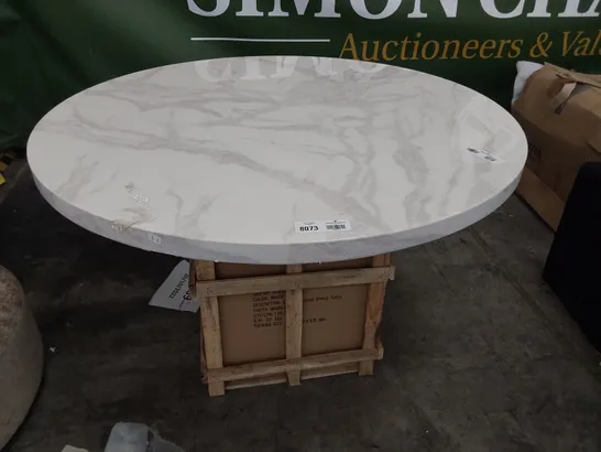 DESIGNER SAVONA ROUND DINING TABLE MARBLE BASE