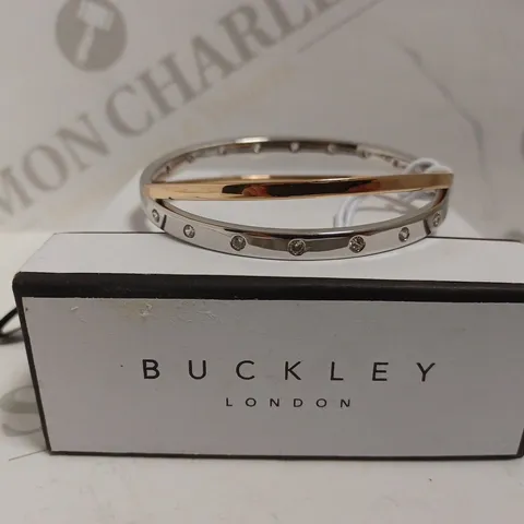 BUCKLEY LONDON SILVER AND ROSE GOLD EFFECT BRACELET 