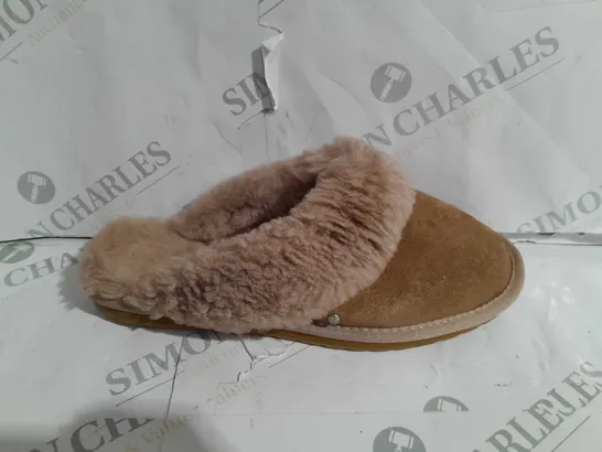 BOXED EMU NEST JOLIE SHEEPSKIN SLIPPERS, CAMEL - SIZE 6