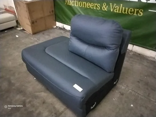 QUALITY BRITISH DESIGNED & MANUFACTURED G PLAN JACKSON OPEN CHAISE END CAMBRIDGE NAVY LEATHER