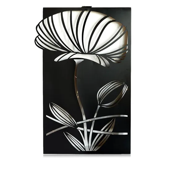 BOXED SOLAR LED FLOWER WALL DECOR