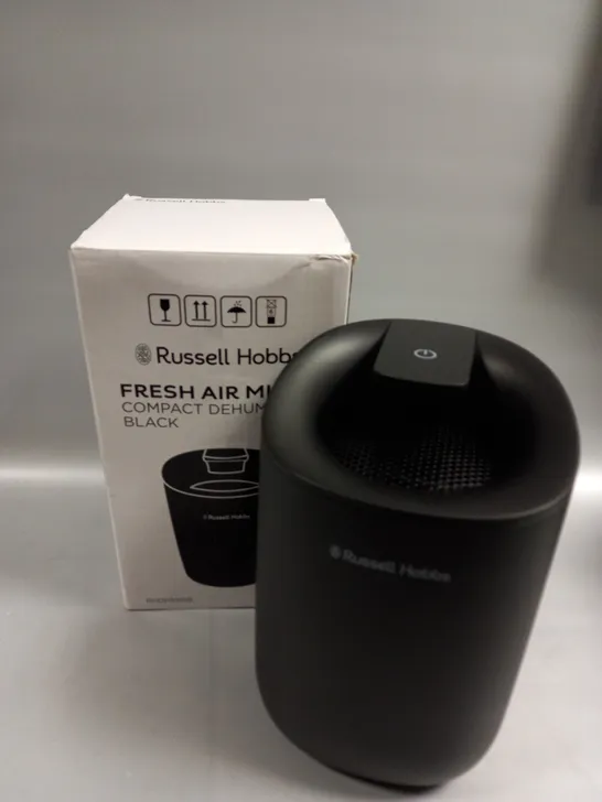 BOXED RUSSELL HOBBS FRESH AIR MINI COMPACT DEHUMIDIFIER 