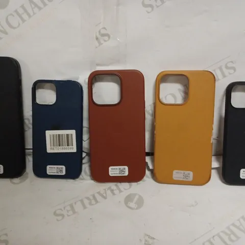 5 X ASSORTED APPLE IPHONE MAGSAFE CASES, MODELS & COLOURS VARY 