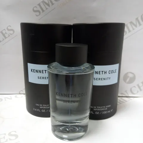 LOT OF 2 X 100ML KENNETH COLE SERENITY EAU DE TOILETTE SPRAY