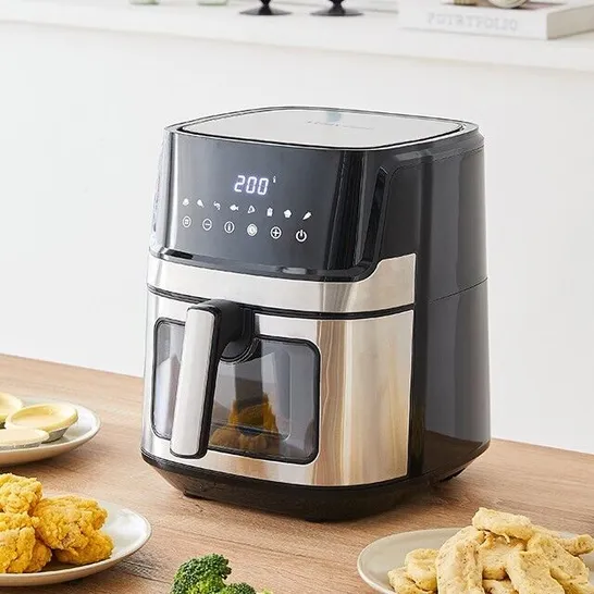 A BOXED TTAF-501MST AIR FRYER IN BLACK 