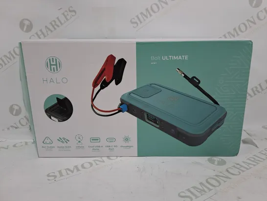 BOXED HALO BOLT ULTIMATE MAINS JUMP STARTER - MINT