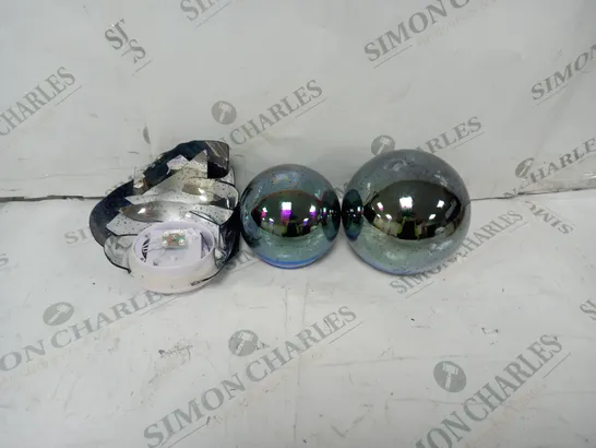 BUNDLEBERRY BY AMANDA HOLDEN SET OF 3 INFINITY SPHERES - GUNMETAL